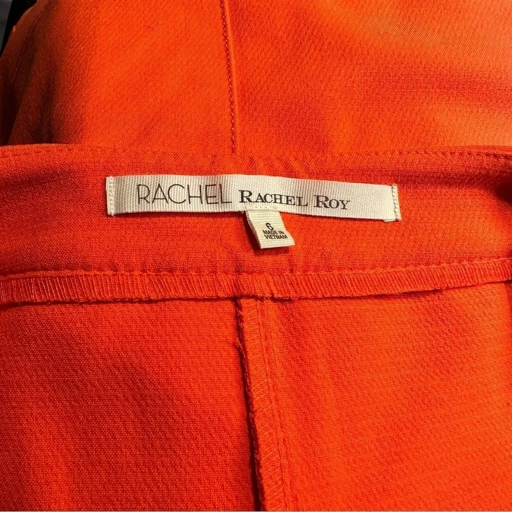 Rachel‎ Roy Orange Front Zip Mini Skirt Size 6